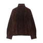 TRAFZA Women Autumn Casual Loose Coats Female Fashion High Collar Zipper Side Pocket Design Jackets Solid Street Style Coats