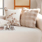 30X50/45x45CM Embroidered Bamboo Leaf Throw Pillow Cover Stamping Waist Cushion Cover Decor Home Decorative Pillowcase