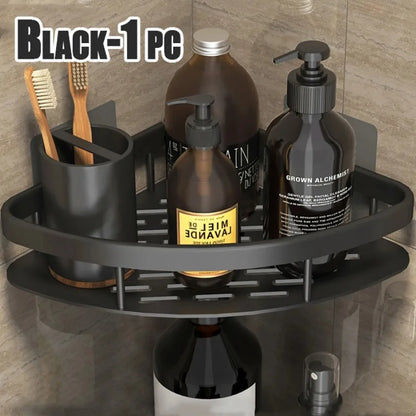 Wall Hanging Corner Rectangular Rack Bathroom Shelf Towel Rack Shelves Wall Shower  Shampoo Rack No Drill Shelf Tripod