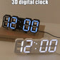 1PC 3d Digital Clock Creative Gift Multi-Functional Electronic Clock For Students With Large Screen Wall Mounted Clock