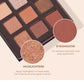 Beauty Glazed 9 Colors Eye Shadow Disc Makeup Palette Matte Shimmer Eye Pigmented Powder Make Up New Warm Earth Color Eyeshadow