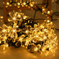 Solar String Lights Cherry Blossom LED Garland Lights Outdoor Solar Garden Patio Decor Lights Christmas Wedding Party Decoration