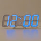 1PC 3d Digital Clock Creative Gift Multi-Functional Electronic Clock For Students With Large Screen Wall Mounted Clock