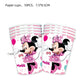 Minnie Mouse Birthday Party Decorate Girls Disposable Tableware Balloon Cups Plates Tablecloth Balloon Baby Shower Party Supply