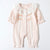 Infant Baby Girls Jumpsuit+Hat Embroidery Lace Stitching Cotton Long Sleeve Toddler Baby Girl Romper Spring Autumn Baby Clothes
