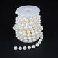 5yards/roll Imitation Pearl Chain White 3-12mm Round Beads Chain for Home Wedding Clothing Decoration Jewelry Making Accessories