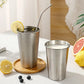 Single-layer Stainless Steel Outdoor Camping Beer Cups Large-capacity Water Cups Curling Cups Milk Tea Coffee Cups