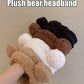 Cute Bear Hair Band Women's Face Wash Facial Mask Makeup Headwear Plush Hair Band Anti Slip Hair Band Hair Hccessories