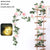 200cm Rose Artificial Flowers Vine LED String Lights For Wedding Garland Home Decor Fake Rose Rattan Hanging Wall Arch Ornament