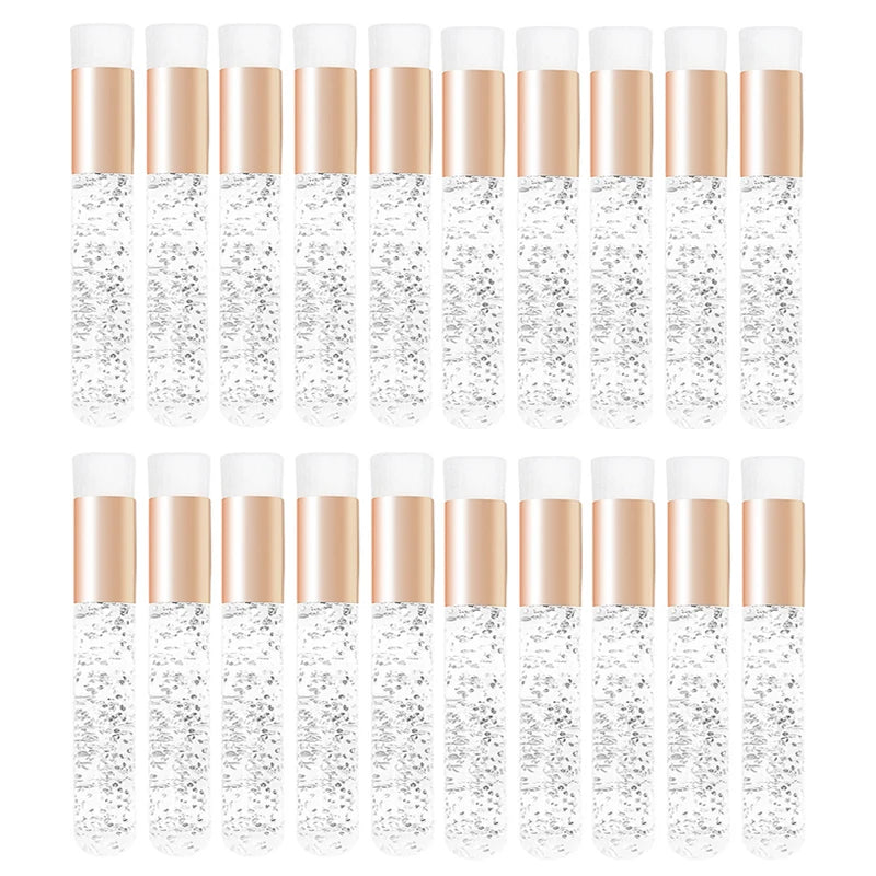 20 Pcs Crystal Eyelash Cleaning Brush Lashes Shampoo Brush Eyelash Extension Peel Off Blackhead Remover Makeup Tools Supplies