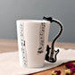 Novelty Music Note Cup Ceramic Guitar Coffee Mugs Personality Tea/Milk/Juice/Lemon Water Bottle Christmas Birthday Gift