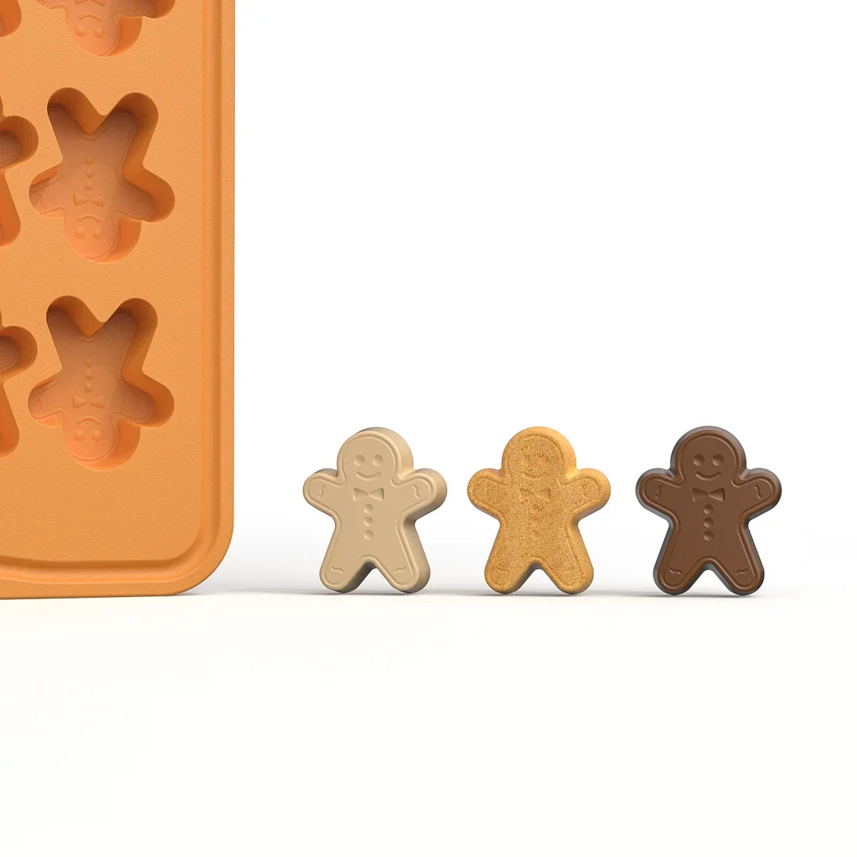 Creative Gingerbread Man Biscuit Mold 100 Hole Silicone Baking Biscuit Mold Mini Pet Dog Snack Biscuit DIY Chocolate Mold