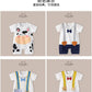 Baby Boys Thin Rompers Baby Girls Short Sleeve Bodysuit Newborn Infants Jumpsuit for Summer New Korean Style Costume