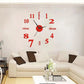 3D Luminous Wall Clock Frameless Acrylic DIY Digital Clock Wall Stickers Mute Clock for Living Room Bedroom Office Wall Decor