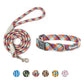 Leashes And Collar Set For Small Medium Large Dogs Pet French Bulldog Chihuahua Pug Outdoor Walking Lead Collar Leash Supplies