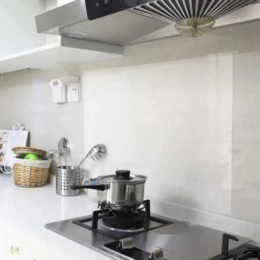 Oil Proof Wall Stickers Plastic Transparent Waterproof Heat-resistant Self Adhesive Film Wall Paper for Kitchen Home Decoration