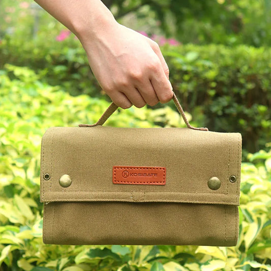 Portable Camping Seasoning Spices Bottle Tableware Leather Storage Bag Portable Kit For BBQ Picnic Kitchen