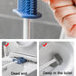 Wall Hanging Toilet Brush Toilet Bowl 2 Cleaning Brushes Silicone Toilet Brush with Holder For Floor Bathroom Accessories Sets