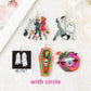 10Pcs Halloween Charms Creative Acrylic Vintage Pumpkin No Feet Ghost Pendant For Keychain Necklace  Jewelry Diy Making