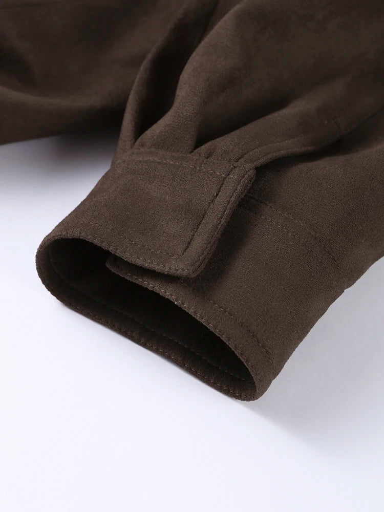 Stand Collar Long Sleeve Zipper Coat Women Elegant Pocket Ruched Loose Fitting Bomber Jacket Fashionable Ladies Autumn Outerwear