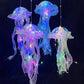 LED Jellyfish Lamp Colored DIY Mermaid Jellyfish Light Hand-held Luminous Lantern Girls Birthday Party Wedding Decor Night Light
