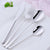 4Pcs Luxury 304 Stainless Steel Tableware Set Silverware Fork Spoon Knife Travel Cutlery Set Gold Portable Camping Flatware Set