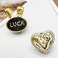 2PCS Bling Rhinestone Bear Shoelace Charms ABS Heart Bowtie Shoe Lace Decorations Accessories DIY Golden Shoe Clips Fit Sneakers