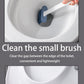 Wall Hanging Toilet Brush Toilet Bowl 2 Cleaning Brushes Silicone Toilet Brush with Holder For Floor Bathroom Accessories Sets