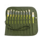 Painting Brushes Canvas Storage Bag, 22 Slots Watercolour and Gouache Brushes Calligraphy Brushes Storage Bag, Roll up Pen Bag