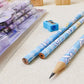 12Pcs Sanrio My Melody Wood Pencil HB with Rubber and Pencil Sharpener Cartoon Student Pencils School Student Stationery