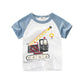 2 3 4 5 6 7 8 9 Years Boys Short Sleeve T-shirts Korean Version Kids Clothing Children Cotton Tees Summer Cartoon Tops
