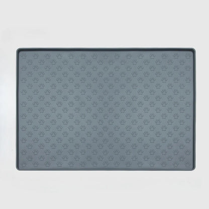 1PC Pet Silicone Eating Mat Paw Print Modeling Leak-Proof Spill-Proof Easy To Clean Cat And Dog Pet Mat.