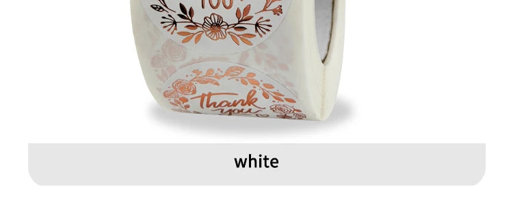 500 PCs Thank You Stickers, Monogrammed Floral Pattern Label Stickers, Thanksgiving Gift Stickers, Sticker Labels