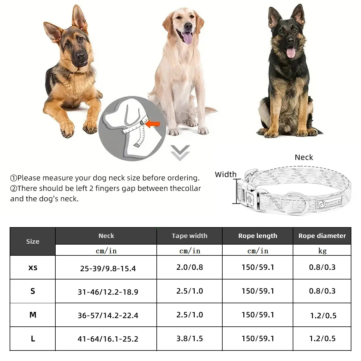 Leashes And Collar Set For Small Medium Large Dogs Pet French Bulldog Chihuahua Pug Outdoor Walking Lead Collar Leash Supplies