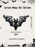 Halloween black bat foil balloons Halloween party supplies bat theme hanging bat decoration horror element atmosphere decoration