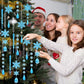 Christmas Crystal Acrylic Ornaments Christmas Decoration for Home 2025 Snowflake Xmas Tree Hanging Pendants New Year Gift 2026