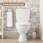 1pc Hanging Toilet Paper Holder with Patch, Bathroom Paper Towel Holder, No Drilling Wall Mount, for Kitchen and Bathroom