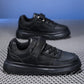 Breathable Sneakers Kids Boys Girls Sports Running Casual Shoe Leather Non-slip Soft Soled Children White Tennis Outdoor Shoes
