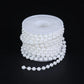 5yards/roll Imitation Pearl Chain White 3-12mm Round Beads Chain for Home Wedding Clothing Decoration Jewelry Making Accessories