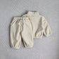 MILANCEL New Autumn Baby Sports Suit Toddler Fleece Solid Color Hoodies Suit Infant Outfit 2PCS