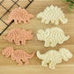 3pcs Dinosaur Shape Cookie Cutters Mold Fondant Biscuit Embossing Mould Handmade DIY Cake Baking Tool Ungle Birthday Party Decor