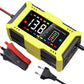 For Lead Acid / Lithium Iron Battery 14.6V/12V 6A 90W EU US Plug Car Battery Charger Pulse Repair 110V/240V Input