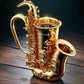 Creative Musical Instrument Coffee Cup Funny Guitar Pattern Mug Summer And Winter Drink Cup Music Lovers Holiday Gifts