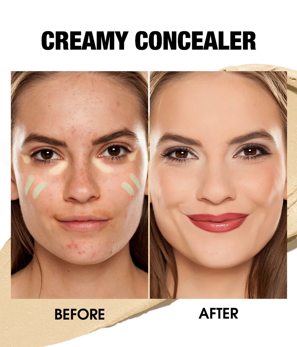 6 Colors Concealer Stick Face Primer Base Makeup Covering Facial Blemishes Contour Cosmetics Red Green Concealer Cream Stick