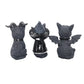 Black Cat Statue Mysterious Cute Cat Witch Cat Figurine Witches Decor Desk Ornament Hand-Painted Sculpture for Halloween 1PC