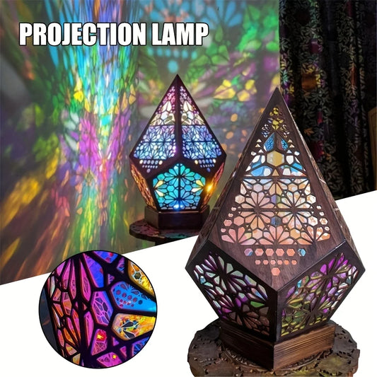 Atmosphere light LED table lamp, bedside light starry sky projection light, USB plug-in projection night light bar restaurant ho
