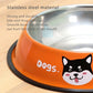 New Multicolor Stainless Steel Dog Cat Bowl Non-Slip Durable Anti-Fall Eat Drink Pet Food Container Feeder Dish Bowl
