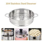 New 304 Stainless Steel Steamer Basket with Double Ear Kitchen Cooking Tool Pot Steaming Grid Generic Multifunction Steam Rack