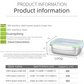 Stainless Steel Camping Lunch Box Leak-proof Sealed Bento Box Microwave Suitable Large Capacity Refrigerator Freezer Storage Box