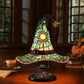 New Durable Stained Glass Cat Lamp Cats Stained Resin 3D Cute Tabletop Retro High Quality Pet Led Table Light Home Bedroom